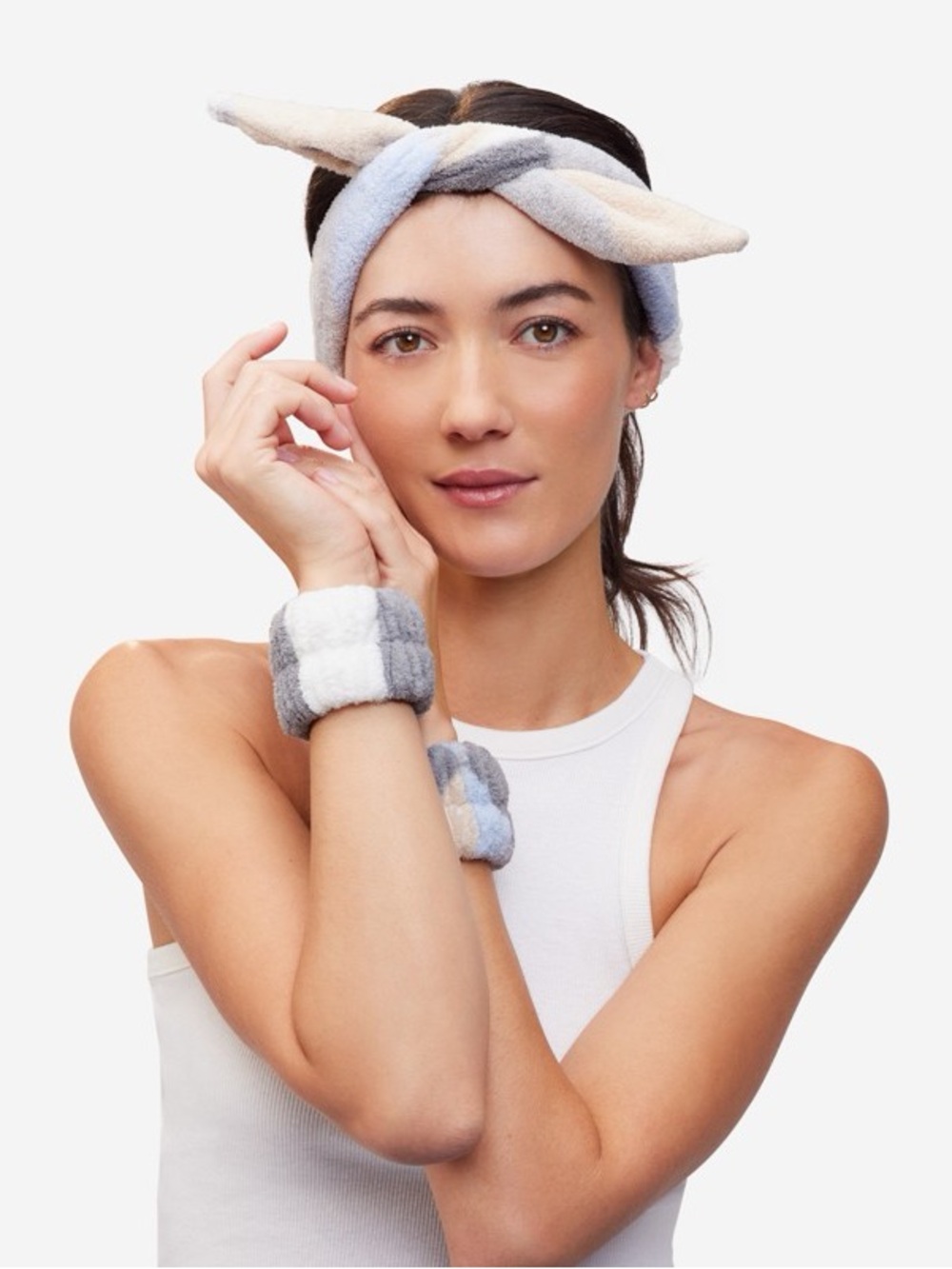 NWT PJ Salvage Spa Headband and Wristbands Matching Set, Self-Care/Skincare/Bath